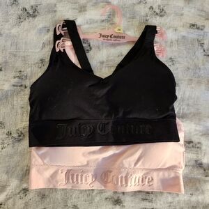 Juicy Couture Black and Pink Bralette Set